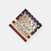 飲食べみ愛国 |ヴィンテージの7月4日 スタンダードカクテルナプキン (角)