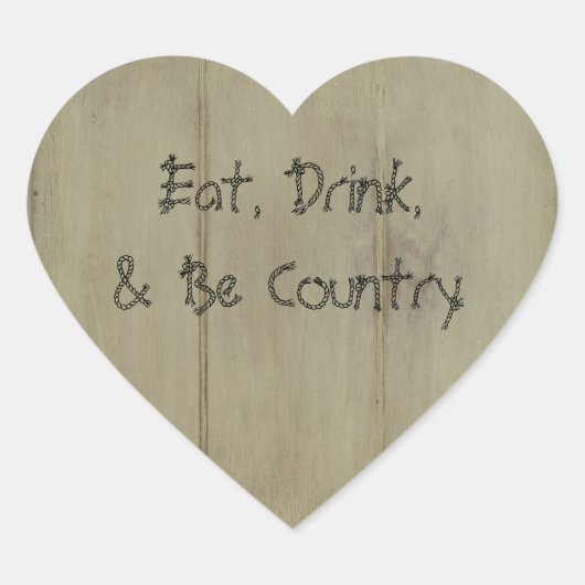 飲食べみ物とビーカントリー ハートシール (正面)