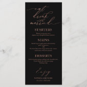 飲食べみ物とプレート結婚した用Beメニュー メニュー (正面)