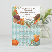 飲食べみ物と感謝の招待状 招待状 (スタンド正面)