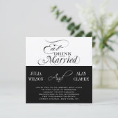 飲食べみ物になる結婚式招待状 招待状 (スタンド正面)