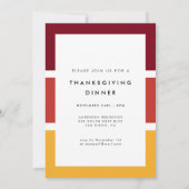 飲食べみ物感謝する感謝祭ディナー招待状 シーズンカード (裏面)