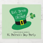 飲食べみ酒とBe Irish St. Patrick's Dayパーティー ビールラベル (シングルラベル)