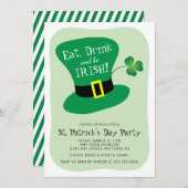 飲食べみ酒とBe Irish St. Patrick's Dayパーティー 招待状 (正面/裏面)