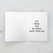 飲食べみ酒を飲んでメリー誕生日に添え シーズンカード (内部)