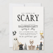 飲食べみ&怖い大人ハロウィーンの衣装パーティー 招待状 (正面)