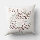 飲食べみ、感謝する クッション (裏面)