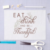 飲食べみ、感謝する 薄葉紙 (クラフト)