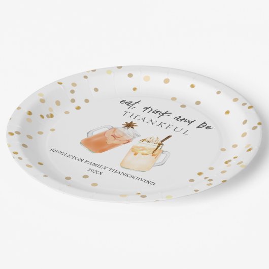 飲食べみ&感謝のディナードリンク ペーパープレート (アングル)