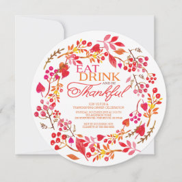 飲食べみ&感謝の気持ちを込めたディナー 招待状