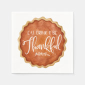 飲食べみ&感謝パンプキンパイ感謝祭 スタンダードカクテルナプキン (正面)