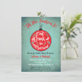 飲食べんでクリスマス結婚したシャワーを浴びる 招待状 (スタンド正面)