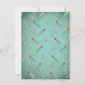 飲食べんでクリスマス結婚したシャワーを浴びる 招待状 (裏面)