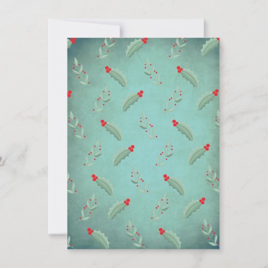 飲食べんでクリスマス結婚したシャワーを浴びる 招待状 (裏面)