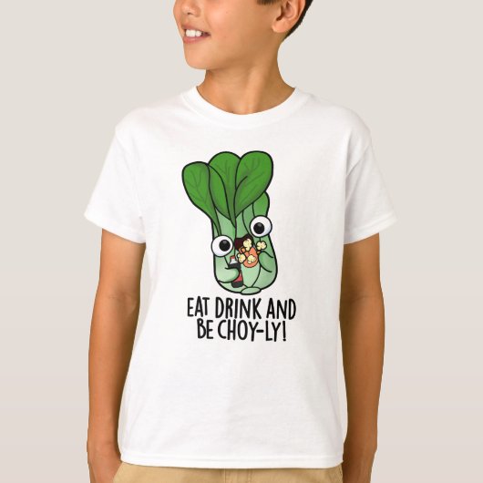 飲食べんでチョイおもしろいー Tシャツ (正面)