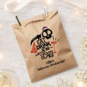 飲食べんで怖いハロウィンの楽しみ フェイバーバッグ (クリップ留めされた状態)