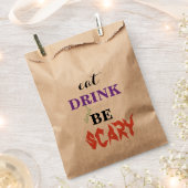 飲食べんで怖いハロウィン フェイバーバッグ (クリップ留めされた状態)