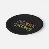 飲食べんで怖いハロウィーンのプレート ペーパープレート (アングル)