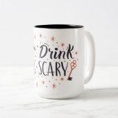 飲食べんで怖い2トーンのコーヒーマグ ツートーンマグカップ (正面右)