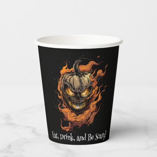 飲食べんで怖い！ 紙コップ (裏面)