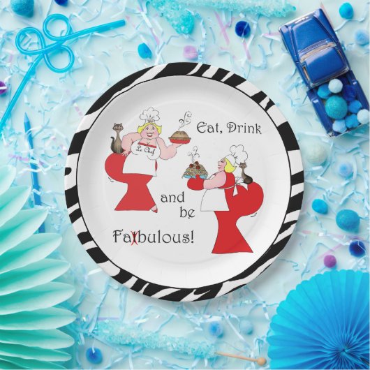 「飲食べんで、太ったいじめをするな!」 ペーパープレート (パーティー)