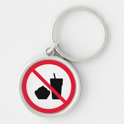 飲食べ物み看板なし | Premium Keychain キーホルダー (正面)