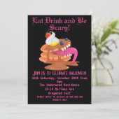 飲食べ飲み怖いハローウィンパーティ 招待状 (スタンド正面)