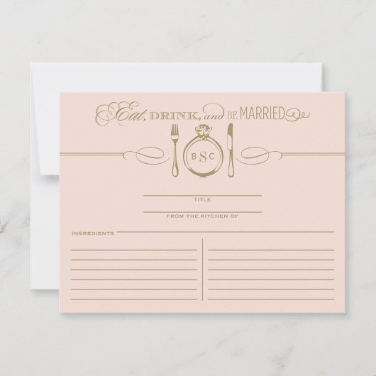 飲食べ飲み物とビー結婚した赤面と金ゴールドレシピ (正面)