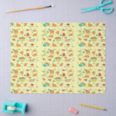 飲食パターン 薄葉紙 (クラフト)