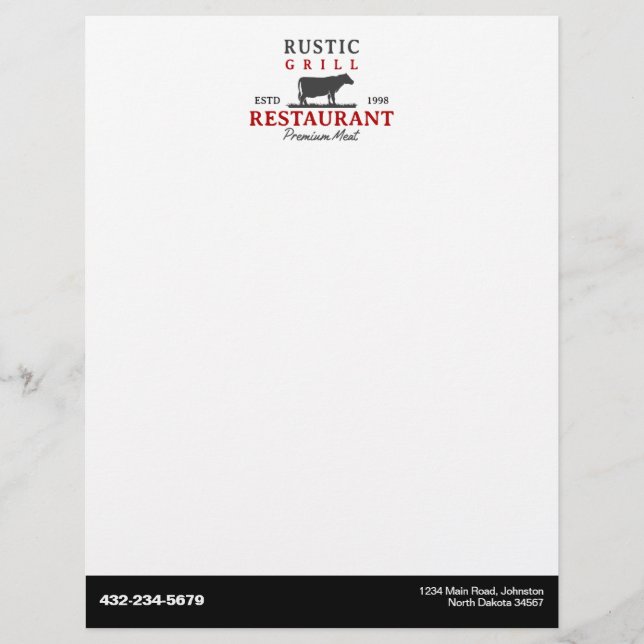 飲食店その他 レターヘッド (正面)