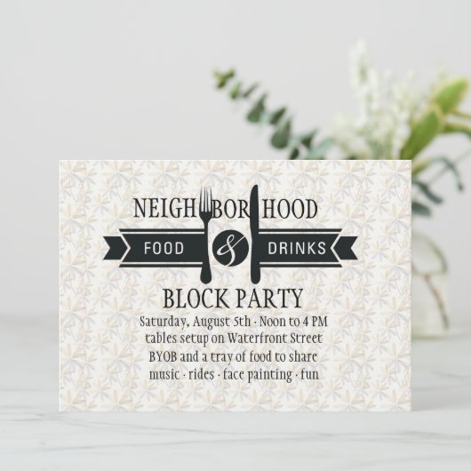 飲食招待状 招待状 (スタンド正面)