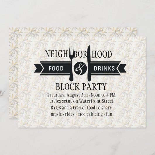 飲食招待状 招待状 (正面/裏面)