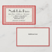 飲食業カードテンプレート 名刺 (正面/裏面)