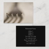 飲食業カード 名刺 (正面/裏面)