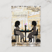 飲食業カード 名刺 (裏面)