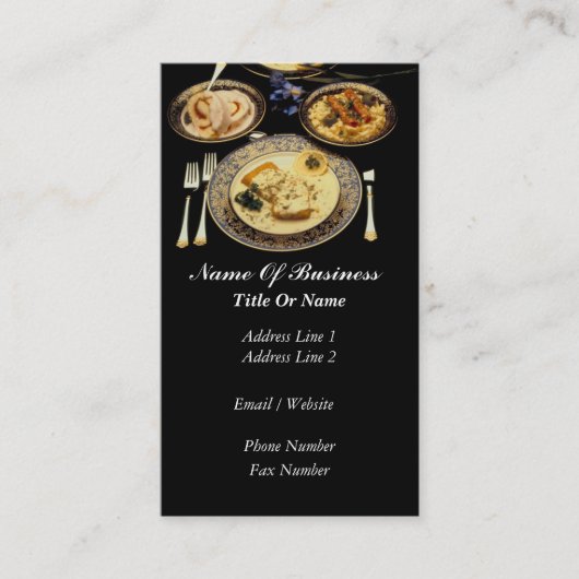 飲食業カード 名刺 (正面)