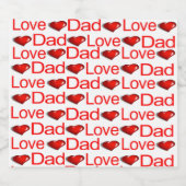 飲食物ラベルセットラブパパビールボトル ビールラベル (シングルラベル)