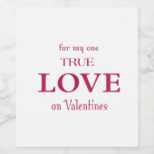 飲食物ラベルセット愛 ワインラベル (シングルラベル)