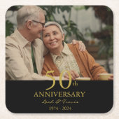 飲食物ラベルセット スクエアペーパーコースター (正面)