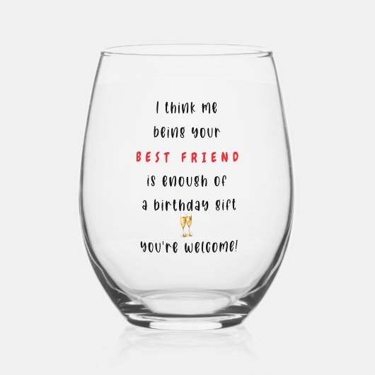 飲食物ラベルセット ステムなしワイングラス (正面)