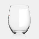 飲食物ラベルセット ステムなしワイングラス (左)