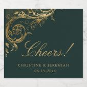 飲食物ラベルセット スパークリングワインラベル (シングルラベル)