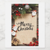 飲食物ラベルセット ワインラベル (シングルラベル)