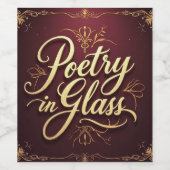 飲食物ラベルセット ワインラベル (シングルラベル)