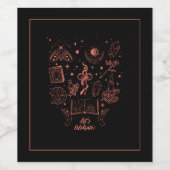 飲食物ラベルセット ワインラベル (シングルラベル)