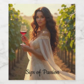 飲食物ラベルセット ワインラベル (シングルラベル)