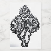 飲食物ラベルセット ワインラベル (シングルラベル)