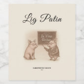 飲食物ラベルセット ワインラベル (シングルラベル)