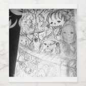 飲食物ラベルセット ワインラベル (シングルラベル)