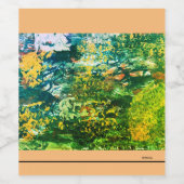 飲食物ラベルセット(6)「グリーンメドウ」 ワインラベル (シングルラベル)